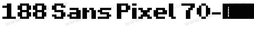 188 Sans Pixel 70字体转换